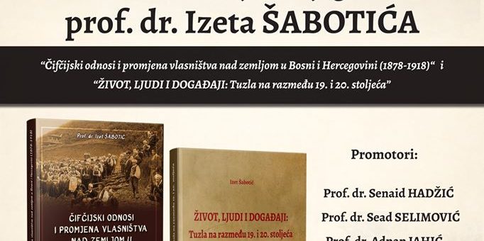 Najava promocije knjiga prof. dr. Izeta Šabotića